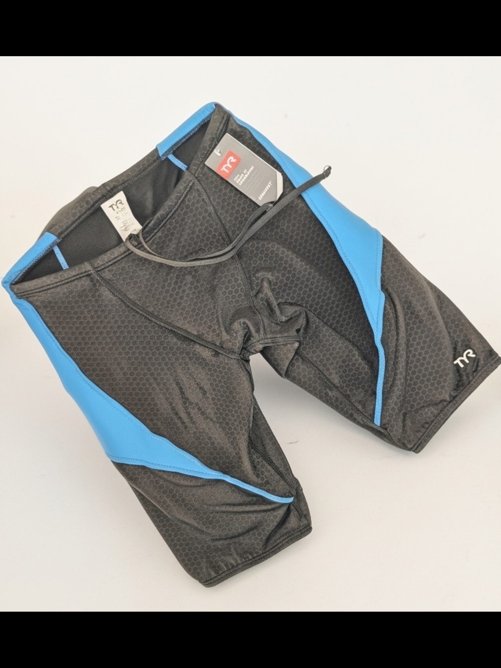 TYR Hexa Cure SPL Jammer Men's Competitive Swimwear shorts Black/Blue 32 (M)